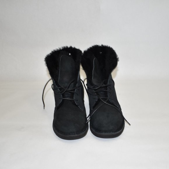 Ugg Quincy Boot Black Suede Size 8.5 1012359 - Picture 11 of 13